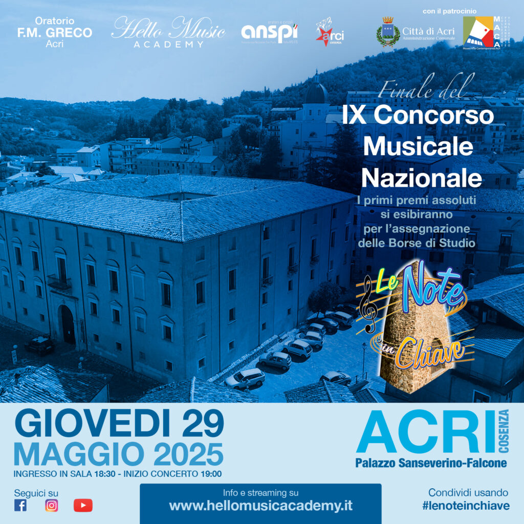 IX Concorso Musicale “Le Note in chiave” – 29 maggio 2025