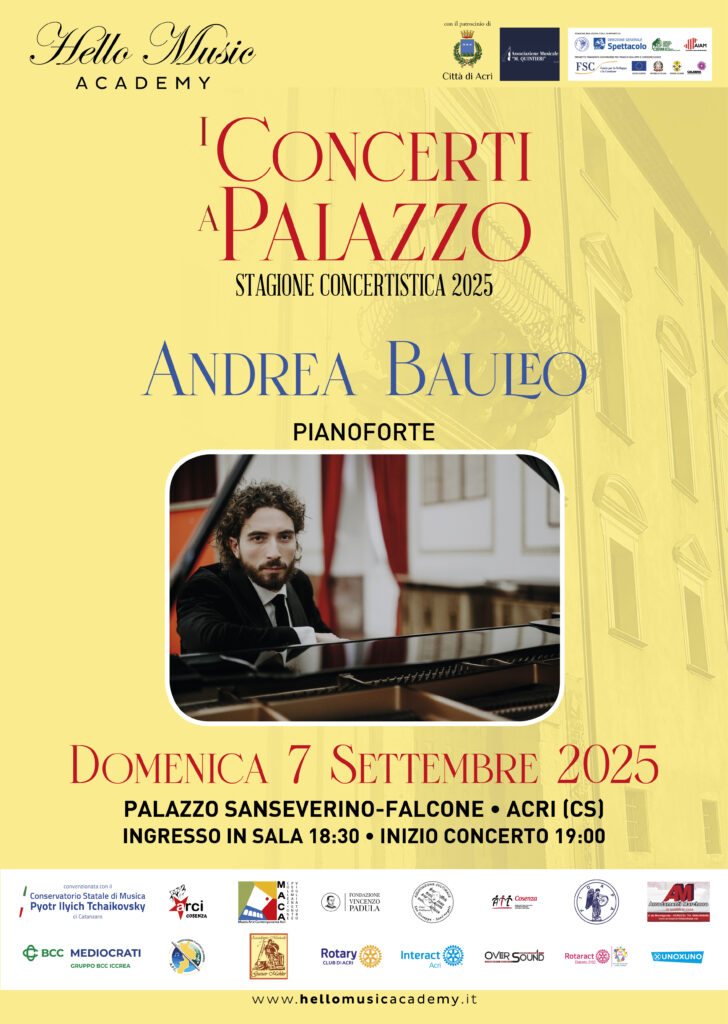 Locandina Bauleo Hello Music Academy