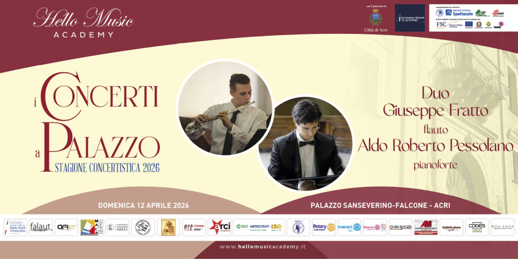I Concerti della Hello Music a Palazzo: il Duo Fratto-Pessolano