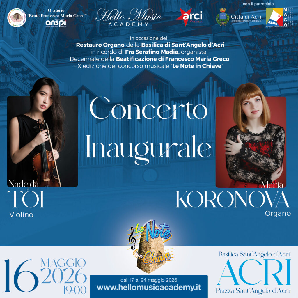 Concerto inaugurale: l’organo della Basilica di Sant’Angelo torna a vibrare