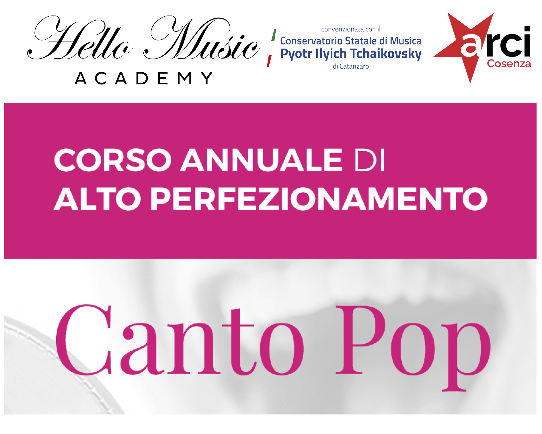 Corso annuale di canto pop con Sonia Addario 2026/2027