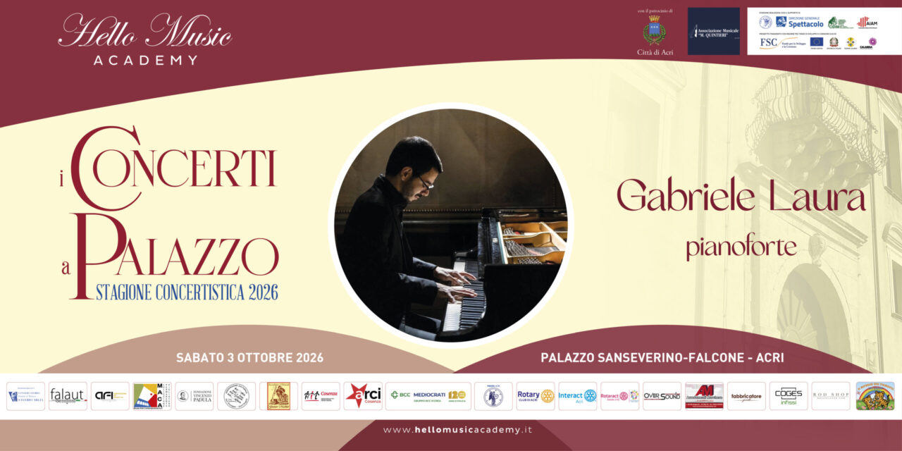 I Concerti di Hello Music a Palazzo: Gabriele Laura
